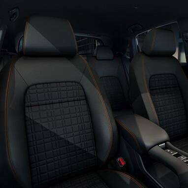 2027 Honda HR-V Sport interior black cloth seats (Subcompact Crossover SUV).